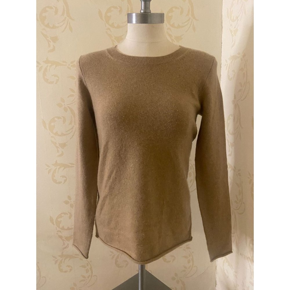 J.Crew Italian 100% Cashmere Beige Sweater Ladies Small